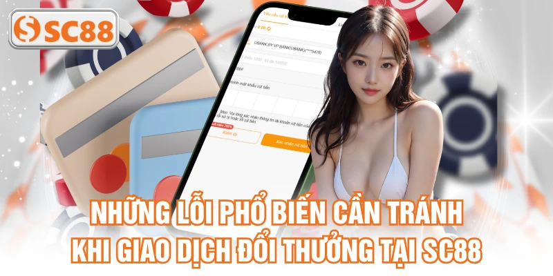 Những lỗi phổ biến cần tránh khi giao dịch đổi thưởng tại SC88